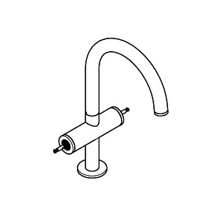 Atrio Private Collection Tek Delikli Lavabo Bataryası 1/2" L-boyut - 21134dc0