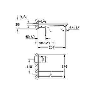 Lineare İki Delikli Lavabo Bataryası
L-boyut - 23444dc1