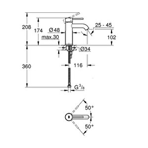 Essence Tek Kumandalı Lavabo Bataryası S - 24172da1