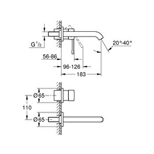 Essence İki Delikli Lavabo Bataryasım - 29192gn1
