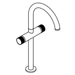 Atrio Private Collection Tek Delikli Lavabo Bataryası 1/2" Xl-boyut - 21142000