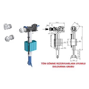 Fillexor Gömme Rezervuar Doldurma Grubu Set (tüm Gömme Rezervuarlara Uyumludur)