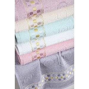 6 Lı Renkli Kadife Jakarlı Mutfak Havlusu Seti 30x50 Cm Renkli Renkli