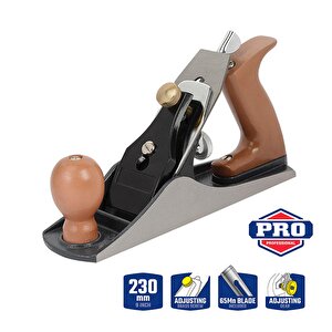 Workpro Wp252001 230mm Ahşap Saplı Profesyonel Marangoz Ahşap Rendesi
