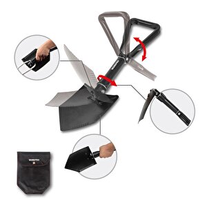 Workpro Wp335006 570mm Katlanabilir Çok Amaçlı Profesyonel Kamp Küreği