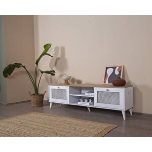 Vow Home Living Calvin Beyaz Hazeran Tv Ünitesi 180 Cm