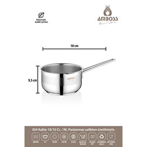 2 Parça Mama Seti - 16-18 Cm Kapaksız Sütlük
