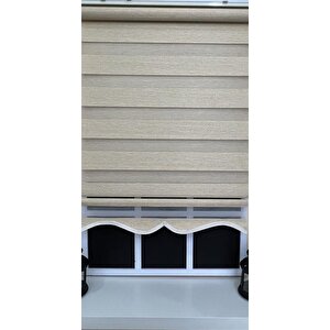 Zebra Stor Perde Sütlü Kahve Etek Dilimli Z-stb400v03