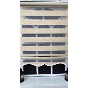 Zebra Stor Perde Sütlü Kahve Etek Dilimli Z-stb400v03 50x200 cm