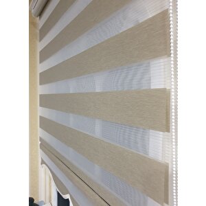 Zebra Stor Perde Organze Bej Etek Dilimli Stb905 190x260 cm