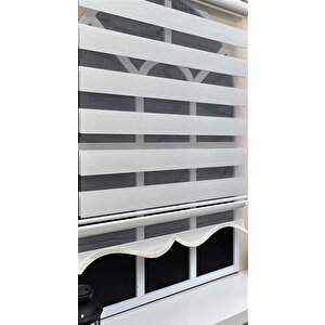 Zebra Stor Perde Ekru Etek Dilimli Z-stb400v02 130x260 cm