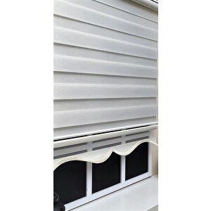 Zebra Stor Perde Ekru Etek Dilimli Z-stb400v02 130x260 cm