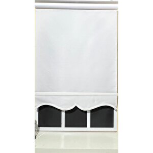 Düz Beyaz Stor Perde Etek Dilimli Stb--5300 120x200 cm