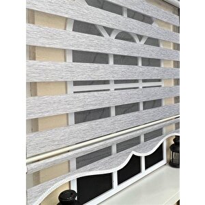 Zebra Stor Perde Gri Etek Dilimli Z-stb400v04 150x260 cm