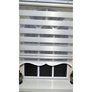 Zebra Stor Perde Alüminyum Beyaz  Etek Dilimli  Z-stb400v01 160x200 cm