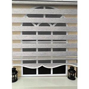 Zebra Stor Perde Gri Etek Dilimli Z-stb400v04 100x260 cm