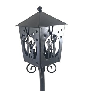 Dekoratif Forferje Tealight Mumluk Siyah