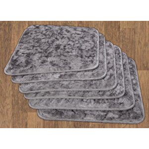 Sandalye Minderi 6'lı 40x40 Gri 1010