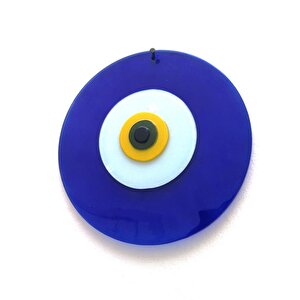 Büyük Boy Cam Nazarlık Nazar Boncuğu Lüks Kalite 20 Cm Çap El Işi