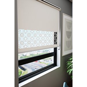 Lazer Kesim Mat Stor Perde Beyaz Plz-111001 155x200 cm