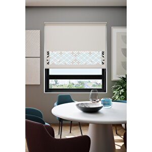Lazer Kesim Mat Stor Perde Beyaz Plz-131001 125x200 cm