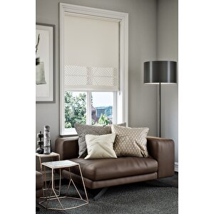 Lazer Kesim Mat Stor Perde Beyaz Plz-1001 130x200 cm