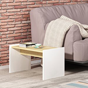 Sprinng Yan Sehpa Orta Sehpa Beyaz-Safirmeşe Beyaz-Safirmeşe