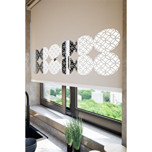 Lazer Kesim Mat Stor Perde Açık Kahverengi Plz-141003 210x200 cm