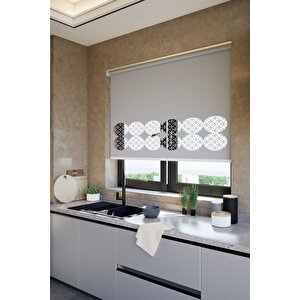 Lazer Kesim Mat Stor Perde Gri Plz-141005 275x200 cm