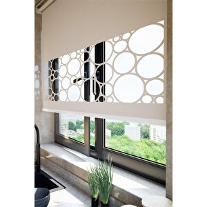 Lazer Kesim Mat Stor Perde Açık Kahverengi Plz-4003