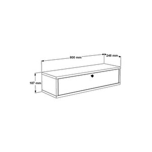 L'occi Concept Cosmia 80 Cm Dresuar Hol Antre Sepet-beyaz Cs1-sw