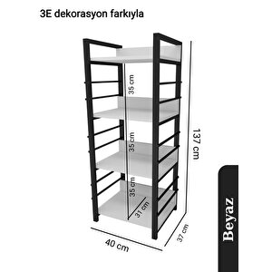 Ri̇o Çok Amaçli Banyo Ve Mutfak Rafi 137 Cm Beyaz