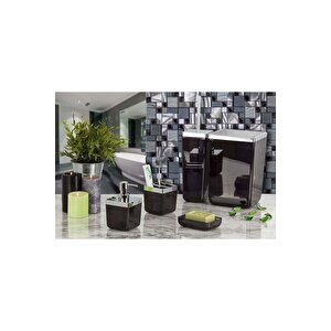 Prımanova Toskana M-sas01-25 Banyo Setı 5 Parca Seffaf Sıyah