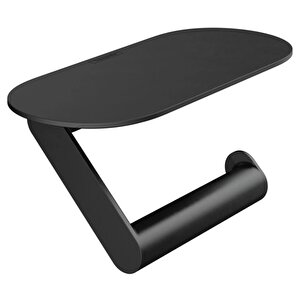 Wallstoris Raflı Tuvalet Kağıtlığı Satin Siyah 27928670