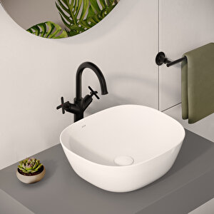 Origin Classic A4288636 Çanak Lavabo Bataryası, Mat Siyah