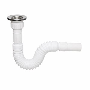 Basic Körüklü Lavabo Pis Su Çıkış Sifonu - Paslanmaz Delikli Süzgeç Dahil - 90.99.60.05