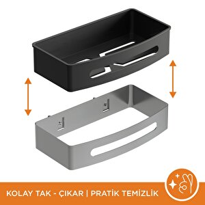 Smart Tekli Süngerlik 24 X 12,5 Cm. , Parlak Krom