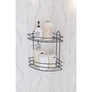 2 Katlı Yapışkanlı Banyo Köşe Düzenleyici Sbk02-b