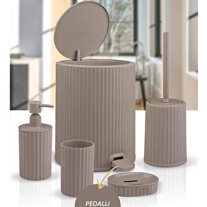 5li Banyo Seti Oky-1513 Kahverengi