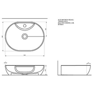 Alto Lavabo Beyaz - A002061h