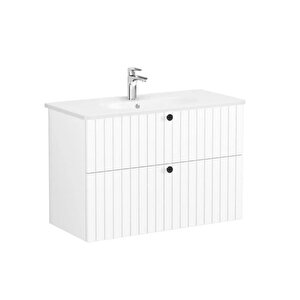 Vitra Root Groove İki Çekmeceli Lavabo Dolabı 100 Cm Beyaz 69457 Beyaz