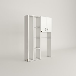 Çamaşır Makinesi Dolabı Veronikasüpürgemdf Byz 180*126*20 % 100 Mdf Full Mdf Banyo Arkalıksız Raflı