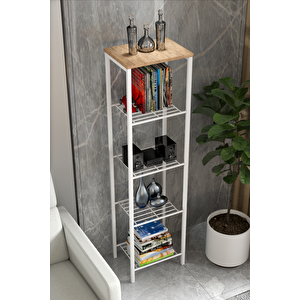 Retodesi̇gn Beyaz 40 Cm Çok Amaçli Raf, Mutfak Rafi , Banyo Düzenleyi̇ci̇ Raf 1893b