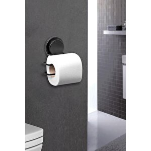 Okyanus Home Siyah Magic Fix Banyo Düzenleyici 3'lü Set-  İkili Askı - Wc Kağıtlık - Saç Kurutmalık Askısı