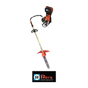 Roy's Alman Sırt Benzinli Tırpan Çift Çapa Dal Budama Aparatlı