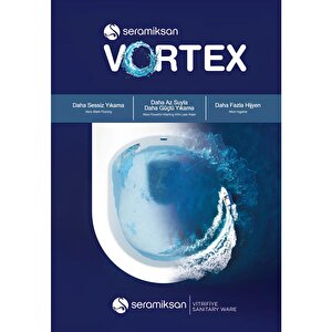 Seramiksan Hill Vortex (yeni Yıkama Sistemi) Kanalsız Asma Klozet + Slim Kapak