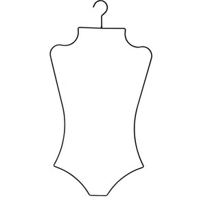 Askı Metal Vücut Formlu Bikini Mayo Askısı Beyaz Renk 1 Adet