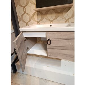 AVCI 65 CM BANYO DOLAP SETİ     AYNA +  LAVABO DAHİL %100 MDF FLORANSA