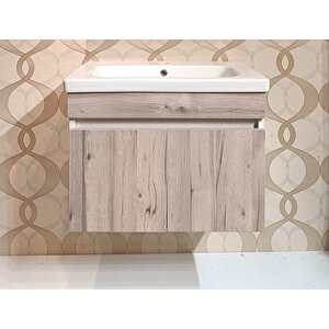 Klass 80 Cm Banyo Dolap Seti̇  LAVABO + AYNA DAHİL %100 MDF   Flransa