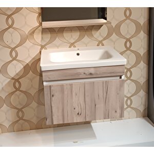 Klass 80 Cm Banyo Dolap Seti̇  LAVABO + AYNA DAHİL %100 MDF   Flransa